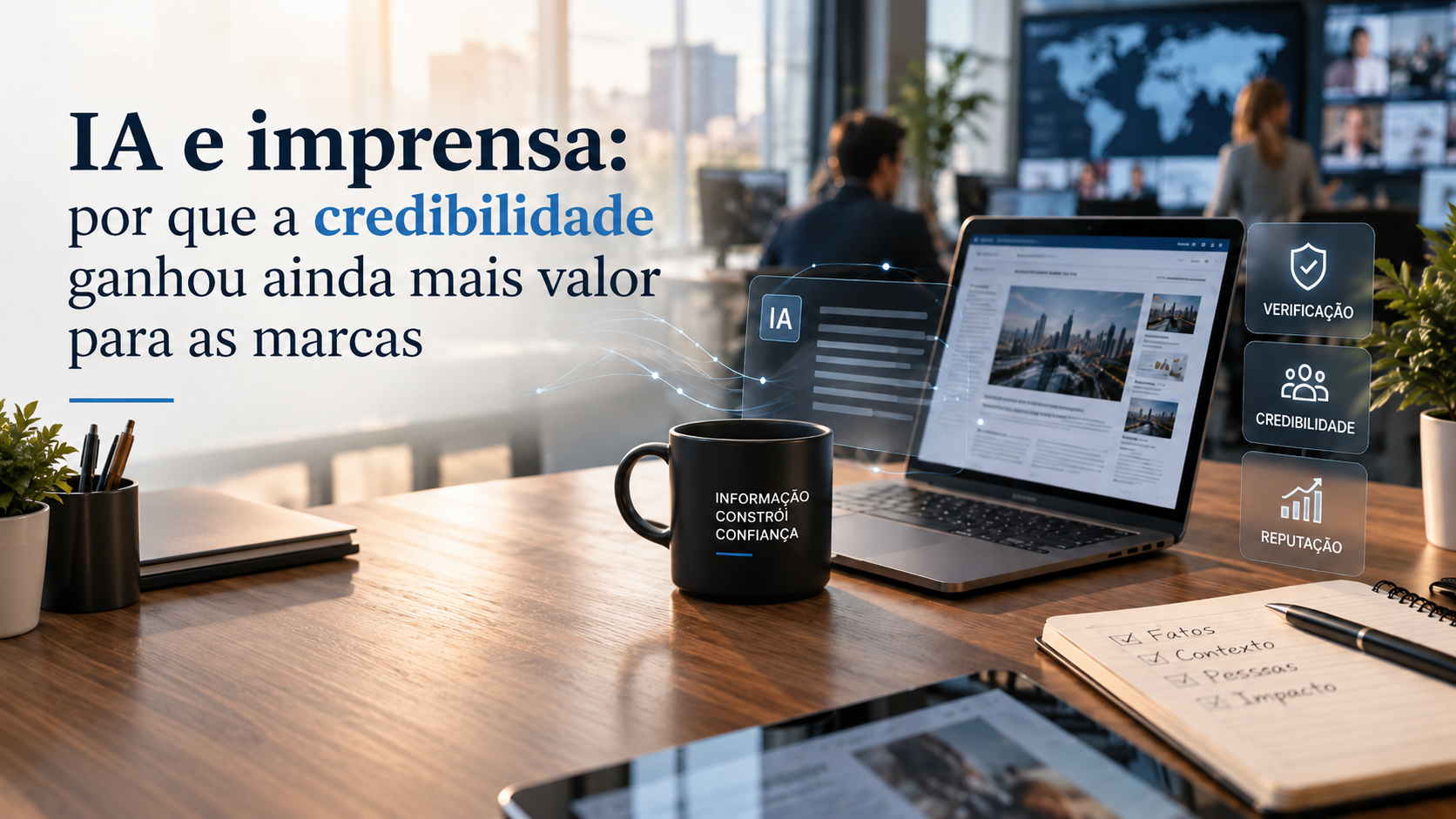 IA e imprensa: por que a credibilidade ganhou ainda mais valor para as marcas