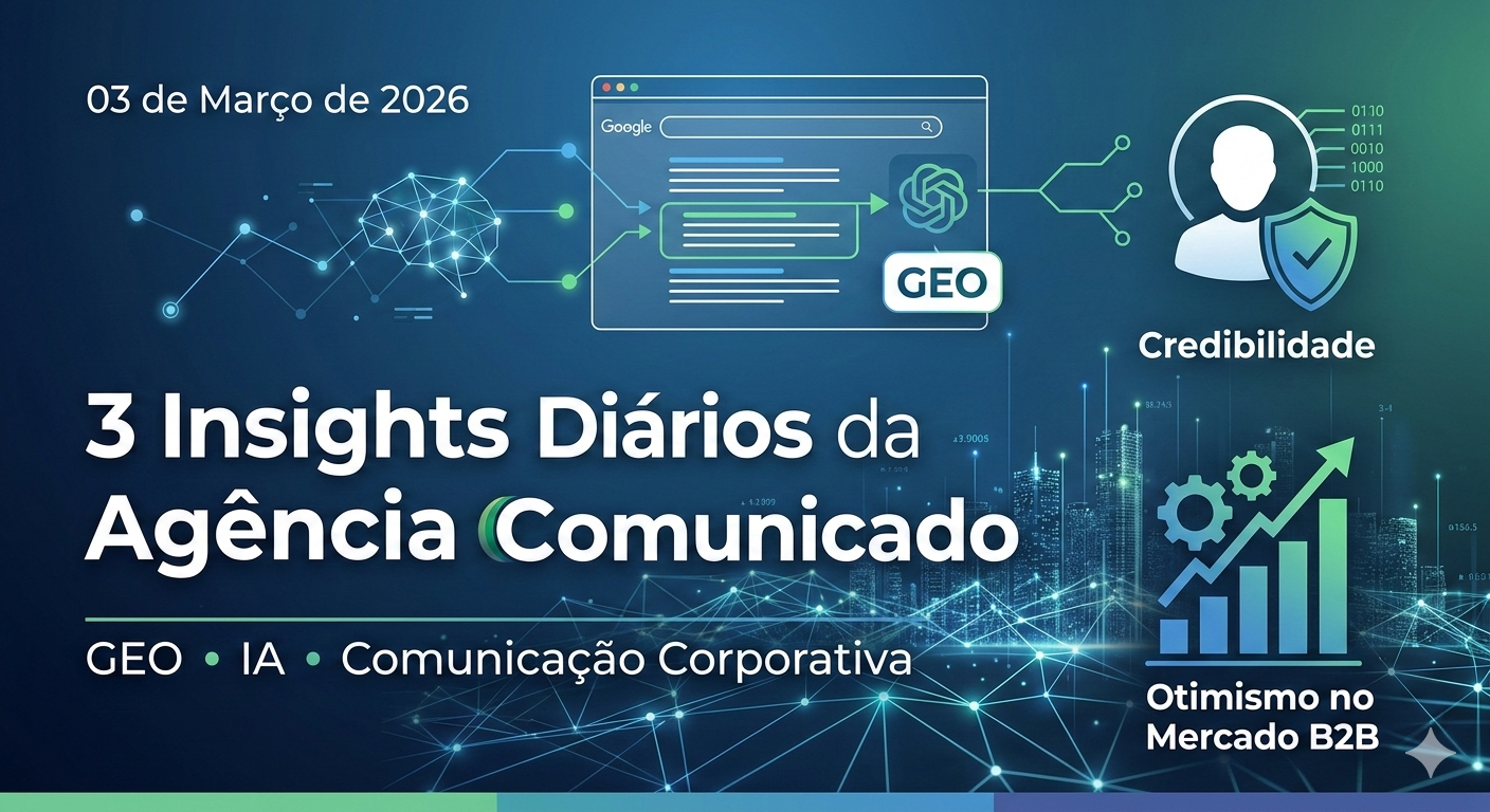 Credibilidade e Agentes de IA no B2B: 3 Insights da Agência Comunicado
