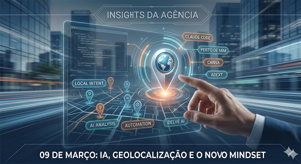 Insights da Agência | 09 de Março: IA, Geolocalização e o Novo Mindset Corporativo