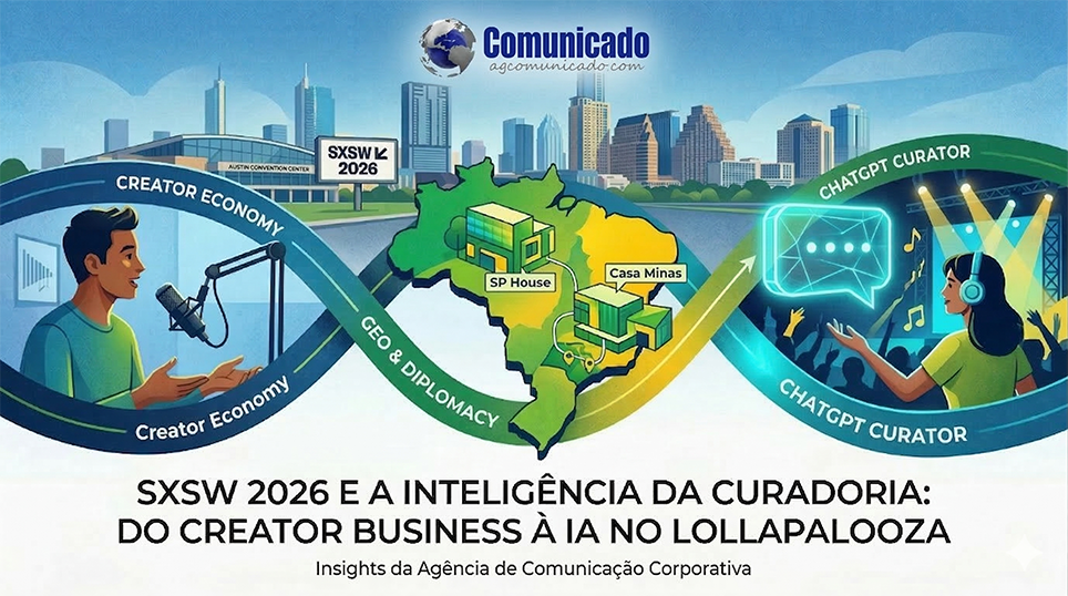 SXSW 2026 e a Inteligência da Curadoria: Do Creator Business à IA no Lollapalooza