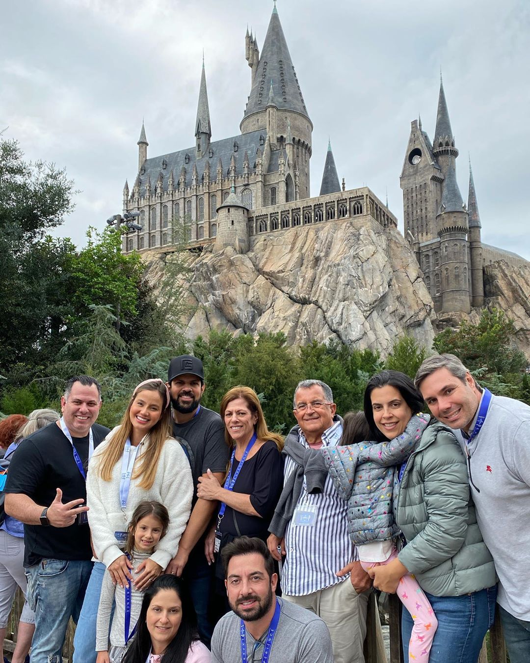 Cantor Sorocaba e família no Universal Orlando Resort